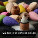 Incensário Bambuu™ + 20 Incensos de Brinde