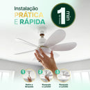 LumiAir™ Ventilador Inteligente de Teto com Led