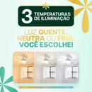LumiAir™ Ventilador Inteligente de Teto com Led