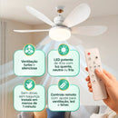 LumiAir™ Ventilador Inteligente de Teto com Led