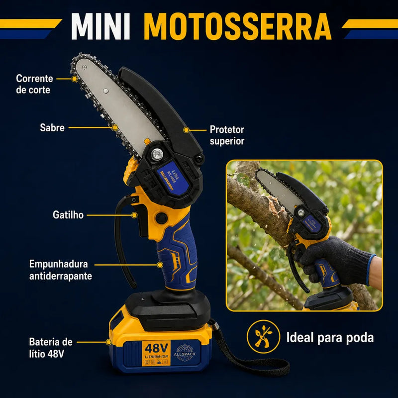 Mini Motosserra Brushless 48V