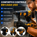Kit 4 Em 1 Furadeira Esmerilhadeira Martelo E Chave De Impacto