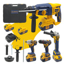 Kit 4 Em 1 Furadeira Esmerilhadeira Martelo E Chave De Impacto