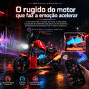 Mini Harley Bolin Elétrica Infantil com Bluetooth e Luzes LED